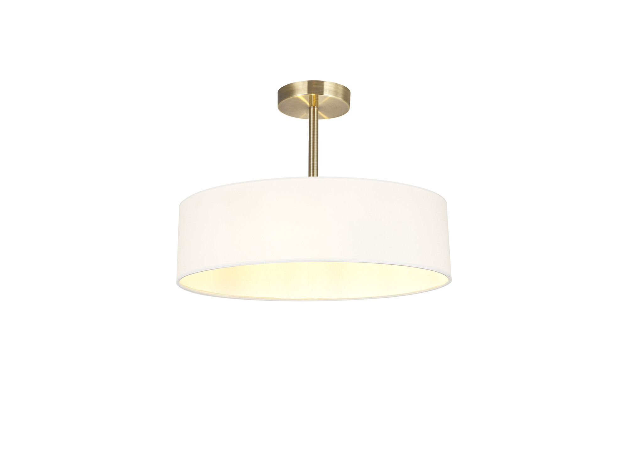 Baymont AB WH Ceiling Lights Deco Semi Flush Fittings